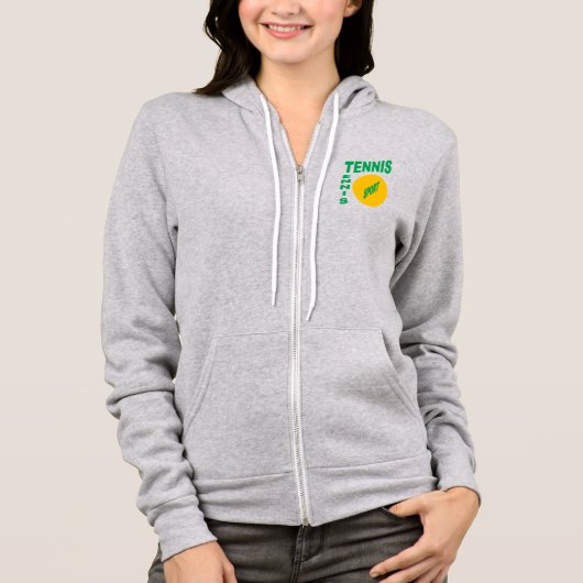Veste à capuche bruyère femme  TENNIS  SPORT  パーカ (正面)