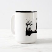 Veste à Capuche "Cauchemar Vivant" Style horreur ツートーンマグカップ (正面左)