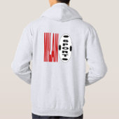 Veste à capuche cendre  dos  homme  MILANO  SPORT パーカ (裏面)