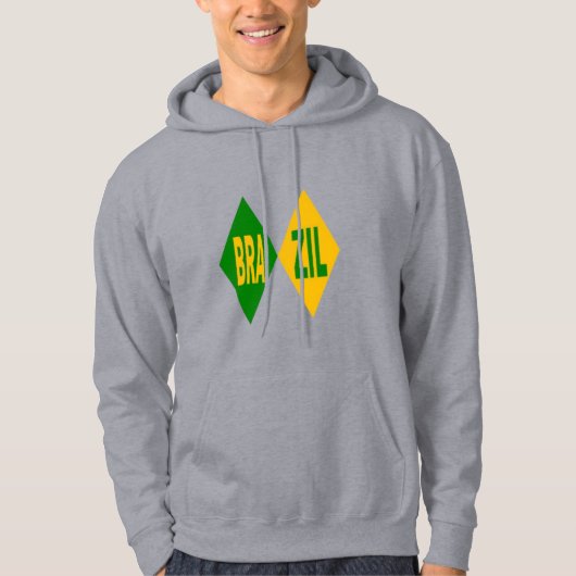 Veste à capuche grise homme BRAZIL パーカ (正面)
