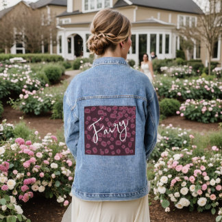 Veste en Jean Femme "Fairy" – Motif Artistique Fée デニムジャケット