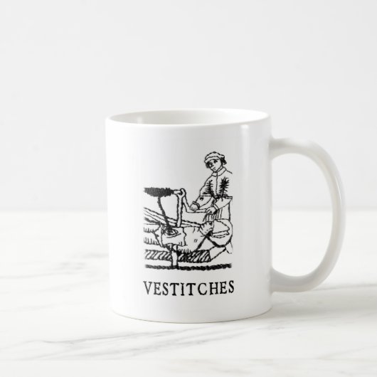 vestitchesのロゴのマグ コーヒーマグカップ (右)