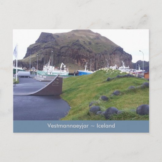 Vestmannaeyjar、アイスランドのはがき ポストカード (正面)