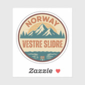 Vestre Slidre, Norge Norway シール (シート)