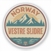 Vestre Slidre, Norge Norway シール (正面)