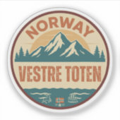 Vestre Toten, Norge Norway シール (正面)