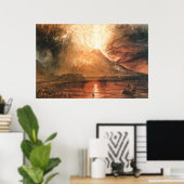 Vesuvius Erupting Canvas Print ポスター (ホームオフィス)