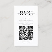 VET獣医モダン獣医インスタグラムホワイト 名刺 (裏面)