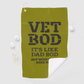 Vet Bod It’s Like Dad Bod But With More Knee Pain ゴルフタオル (インサイチュ)