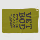 Vet Bod It’s Like Dad Bod But With More Knee Pain ゴルフタオル (横)