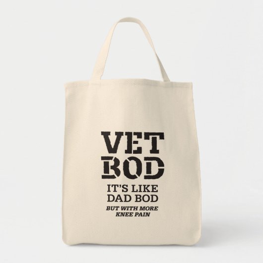Vet Bod It’s Like Dad Bod But With More Knee Pain トートバッグ (正面)