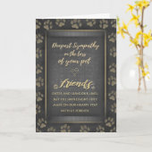 Vet & Business悔やみや弔慰ペットロス金ゴールドカード カード (黄色い花)