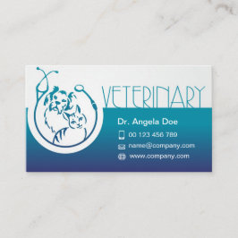 Vet Business Card for Veterinary Clinic  名刺