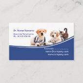 Vet Business Card for Veterinary Clinic  名刺 (正面)
