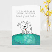 Vet & Business Dog Companity Card – 温かさと喜び カード (黄色い花)