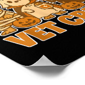 Vet Crew Halloween Costume Dog Cat Capybara Pet Te ポスター (角)