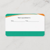 Vet Doctor & Animal Clinic Dog Cat business card 予約カード (裏面)