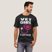 Vet Girl Veterinary Clinic Assistant Vet Tech Vete Tシャツ (正面フル)