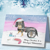 Vet Merry Christmas Cavalier King Charles Spaniel カード