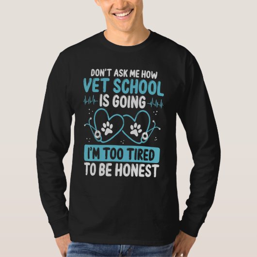 Vet Student Graduation Party Technician Future Vet Tシャツ (正面)