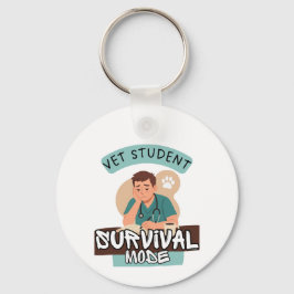 Vet Student Survival Mode – Vet Student Design キーホルダー