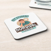 Vet Student Survival Mode – Vet Student Design コースター (左側)