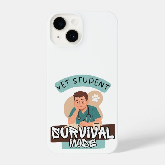 Vet Student Survival Mode – Vet Student Design iPhoneケース (裏面)