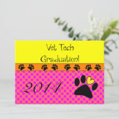 Vet Techの卒業案内 招待状 (スタンド正面)