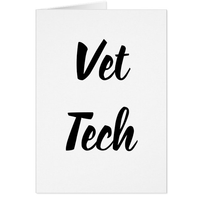 Vet Techカード (正面)