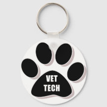 vet techキーチェーンパスブラック
