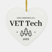 VET Tech新しいジョブクリスマス セラミックオーナメント (正面)