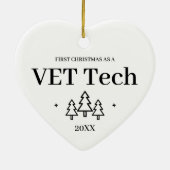 VET Tech新しいジョブクリスマス セラミックオーナメント (裏面)