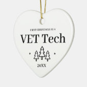VET Tech新しいジョブクリスマス セラミックオーナメント (左)