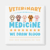 Vet Tech獣医おもしろいが血を引く マグネット (正面)