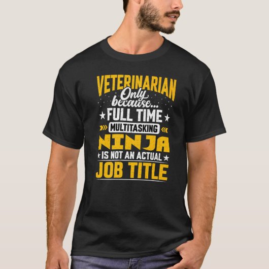 Vet Tech獣医の獣医の役職 Tシャツ (正面)