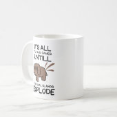 Vet Tech獣医アナル腺がVet Techを爆発 コーヒーマグカップ (正面左)