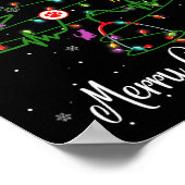 Vet Tech獣医クリスマスツリークリスメリーム ポスター (角)