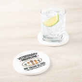 Vet Tech獣医ドローおもしろいブラッド引用文 コースター (側面)