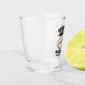 Vet Tech獣医ドローおもしろいブラッド引用文 ショットグラス (左)