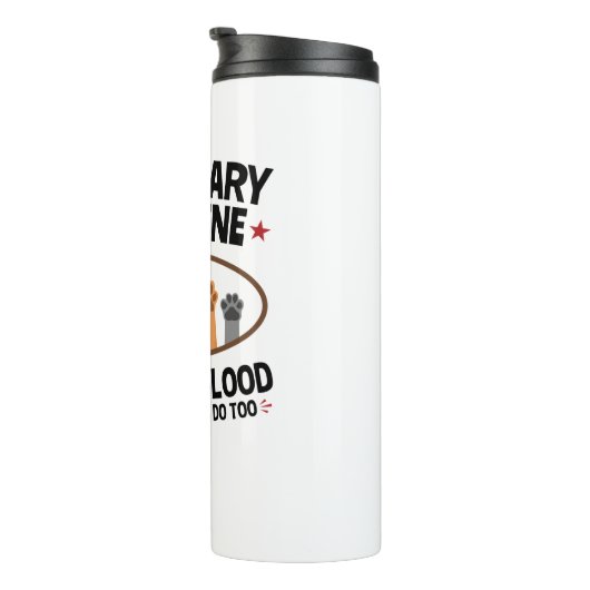 Vet Tech獣医ドローおもしろいブラッド引用文 タンブラー (回転右)