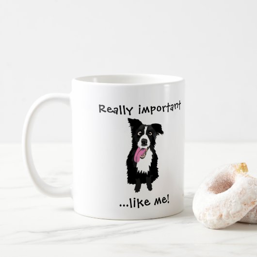 Vet Tech おもしろい Collie犬縁ど愛向けギフト コーヒーマグカップ (ドーナツ)
