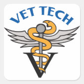 Vet Tech スクエアシール (正面)