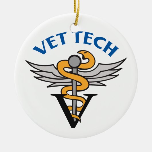 Vet Tech セラミックオーナメント (正面)