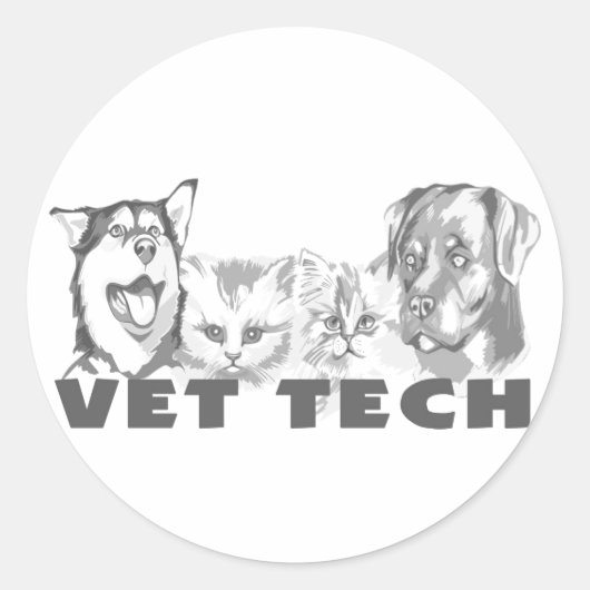 Vet Tech ラウンドシール (正面)