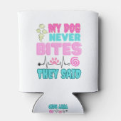 vet tech，獣医テクニシャン，医学，ナース，犬 缶クーラー (裏面)