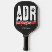 Vet Tech ADRが獣医のを処理カスタム ピックルボールラケット (裏面)