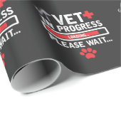Vet Tech Animal Rescue Technician Cat Dog Paw Love ラッピングペーパー (ロールコーナー)