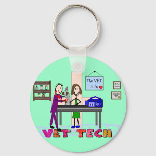 Vet Tech Art Gift キーホルダー