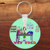 Vet Tech Art Gift キーホルダー (正面)