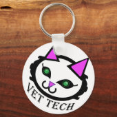 Vet tech cat keychain キーホルダー (正面)